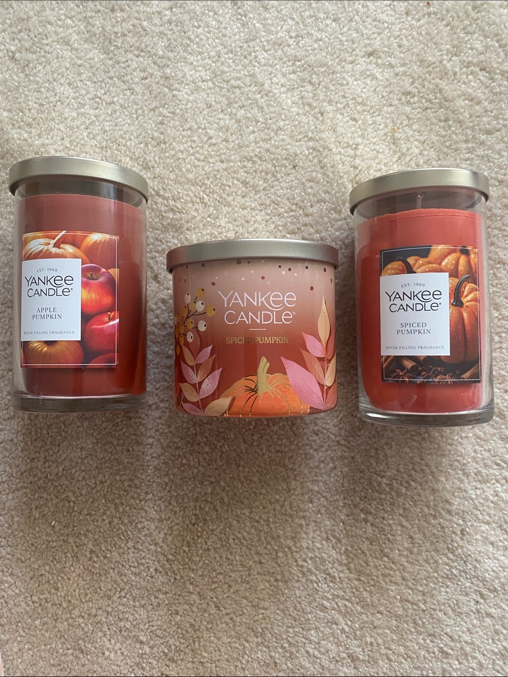 3 new candle bundle of Yankee candles!